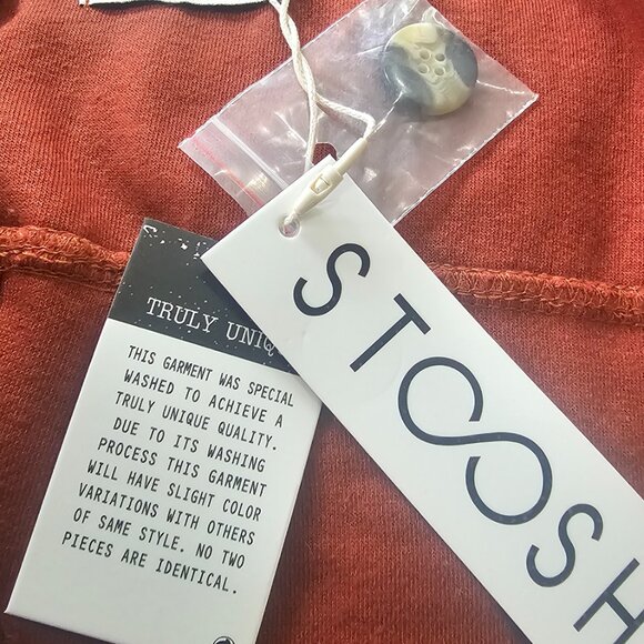 Washed Fleece Shirt Jacket - Rust - Picture 3 of 5